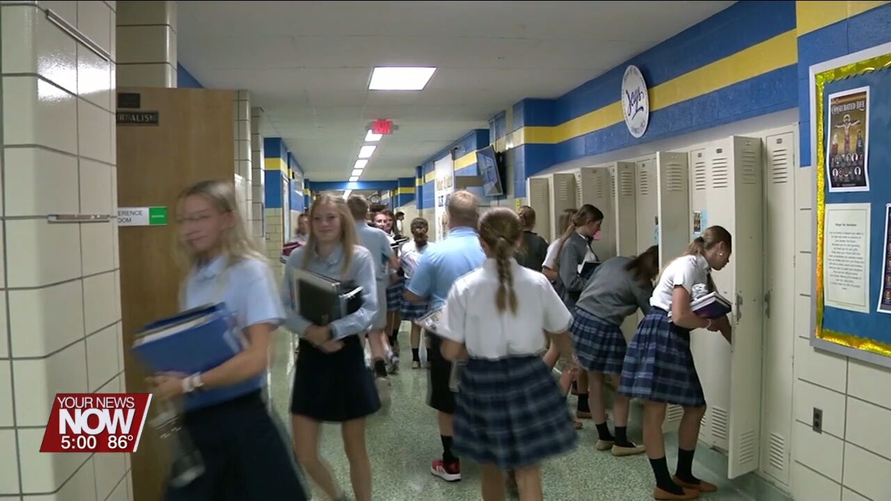 Delphos St. John's working to keep students focused on studies and not the unbearable heat